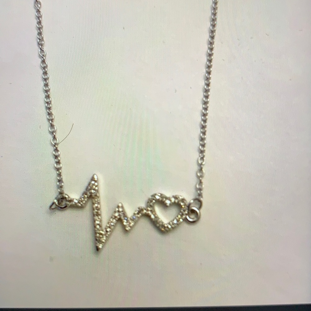 Heartbeat Diamond  0.10 ct Necklace in 10k gold